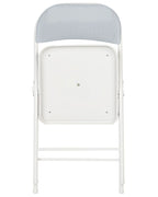 Set of 4 Folding Chairs SPARKS Light Grey/ White