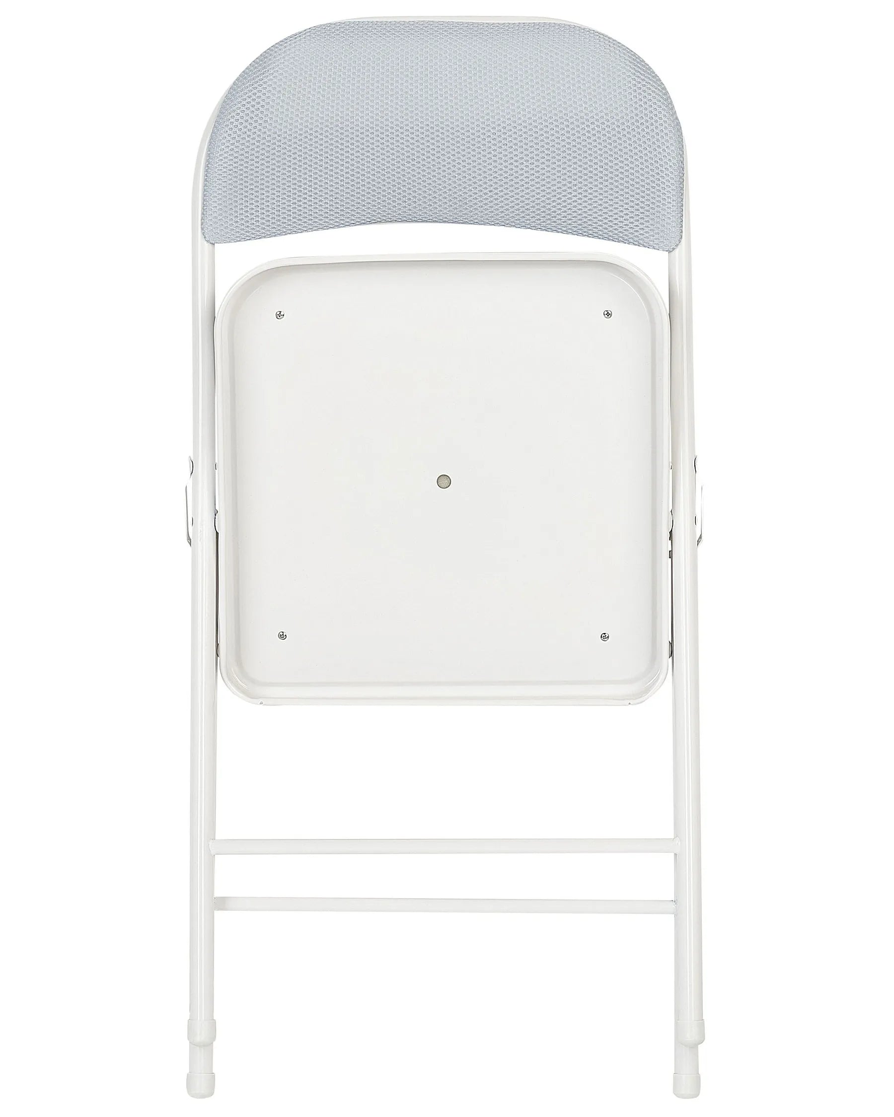 Set of 4 Folding Chairs SPARKS Light Grey/ White