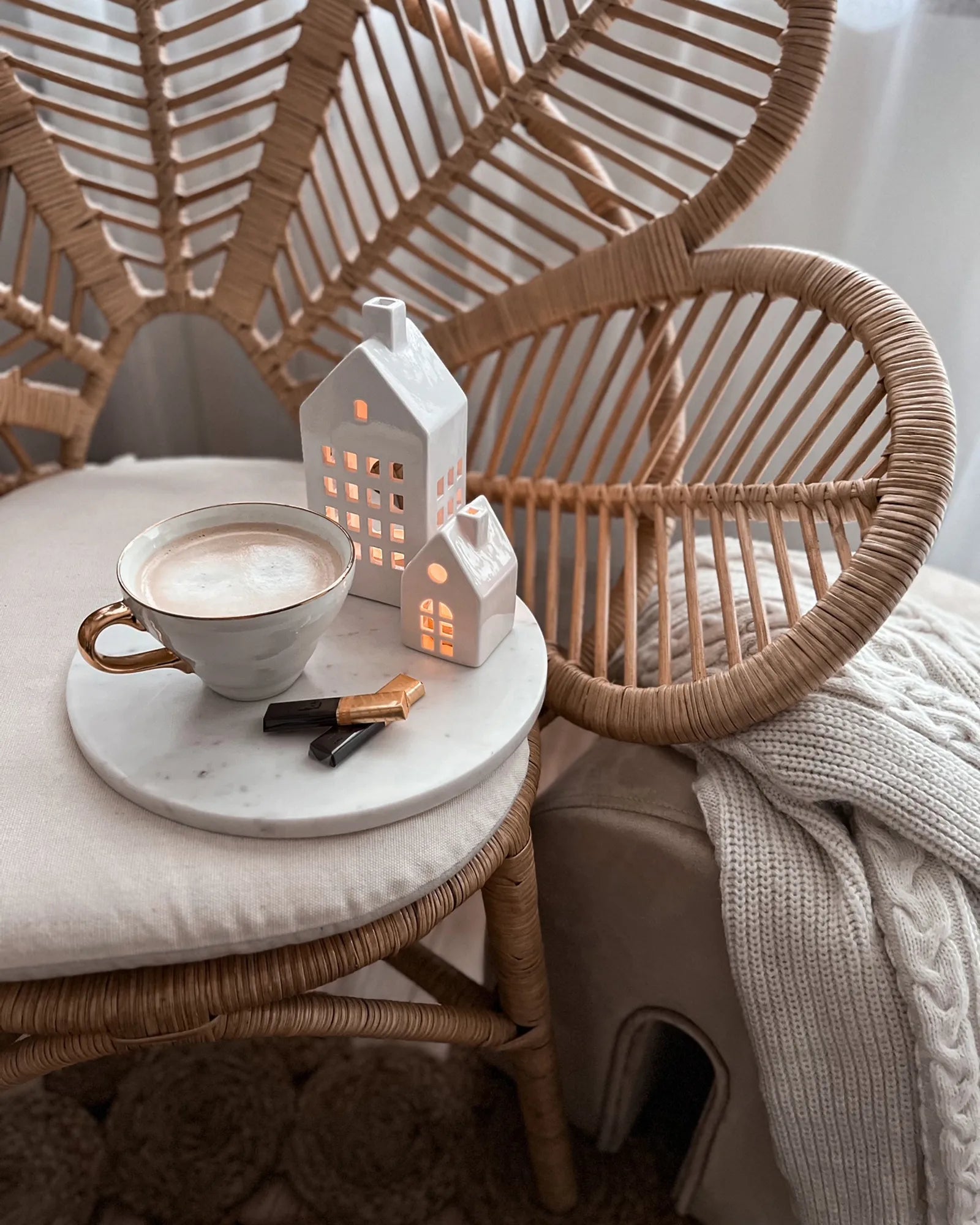 Peacock Chair FLORENTINE Rattan Natural
