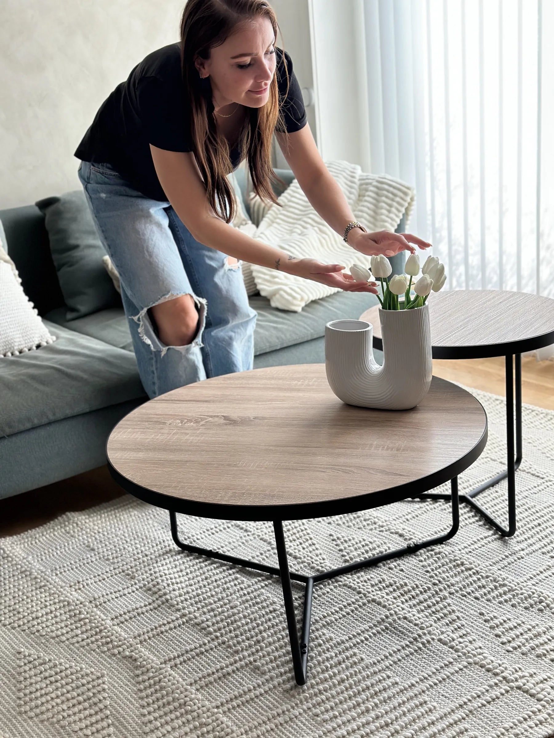 Coffee Table MELODY Light Brown