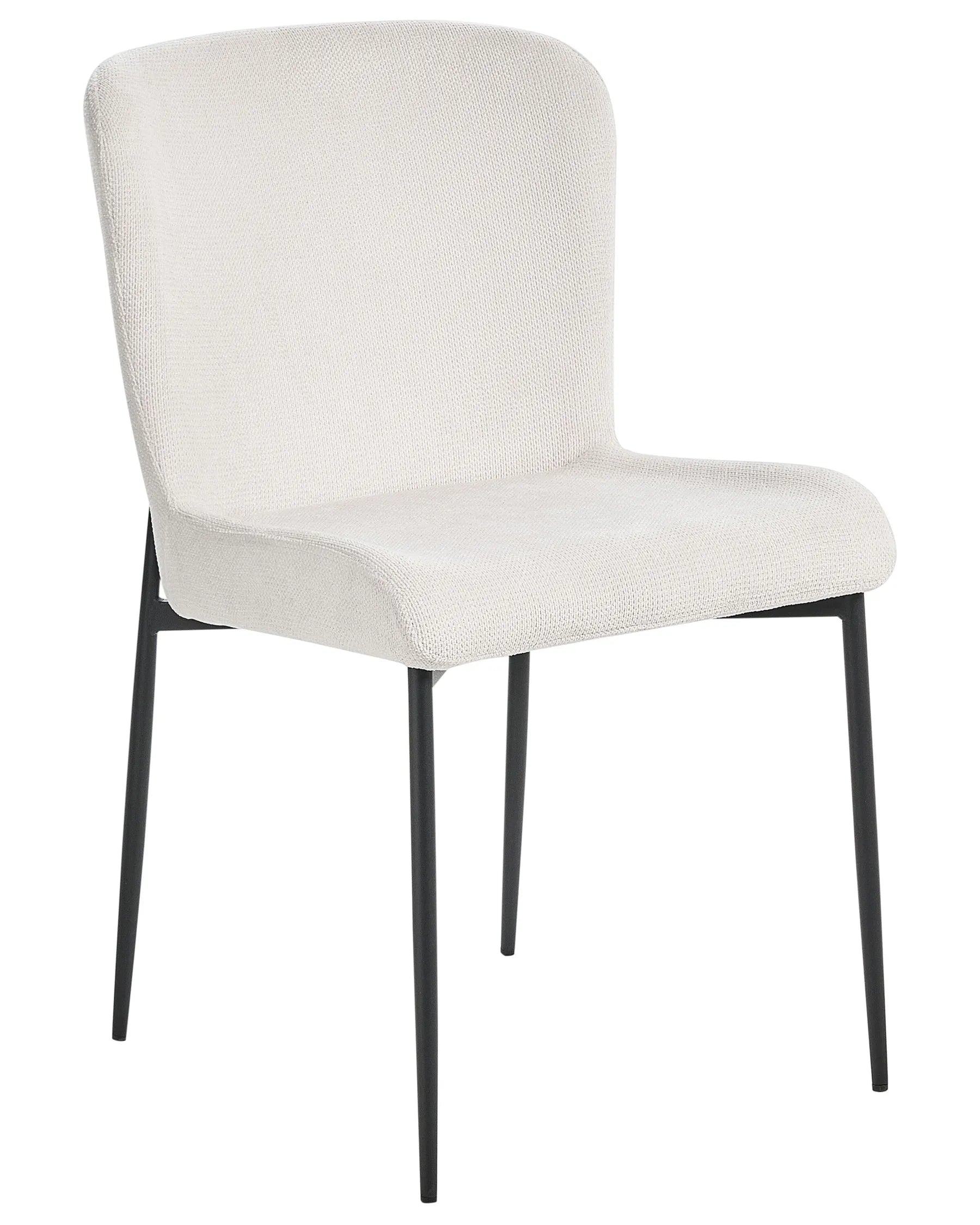 Set of 2 Dining Chairs ADA Fabric Off-White