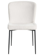 Set of 2 Dining Chairs ADA Fabric Off-White