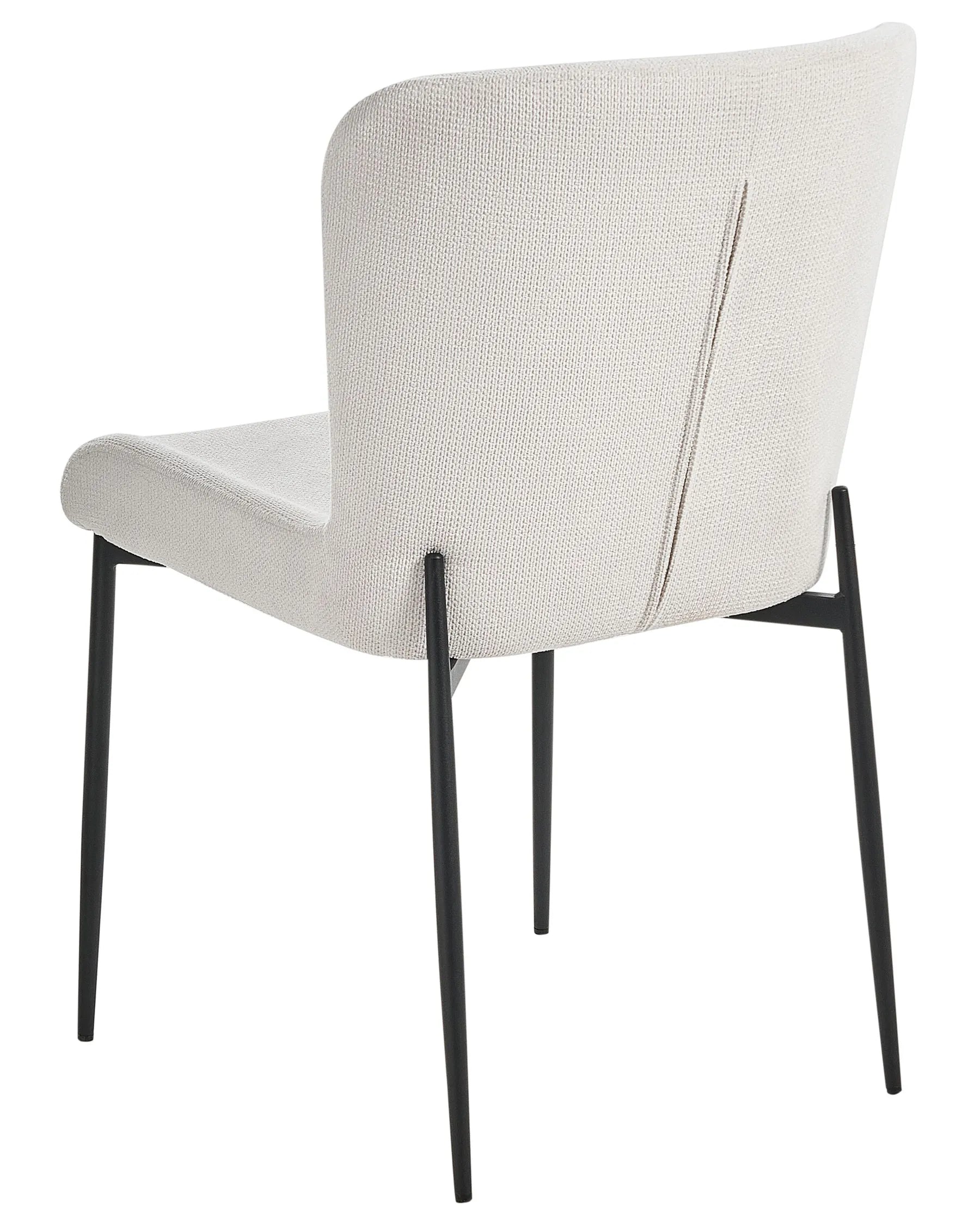 Set of 2 Dining Chairs ADA Fabric Off-White
