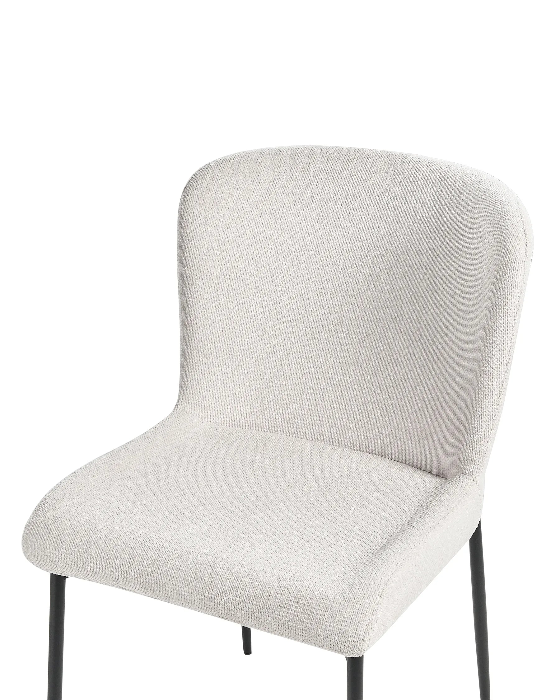 Set of 2 Dining Chairs ADA Fabric Off-White