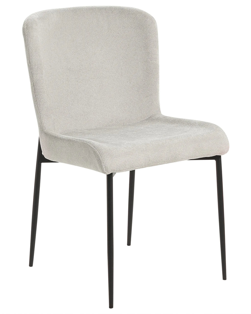 Set of 2 Dining Chairs ADA Fabric Light Grey