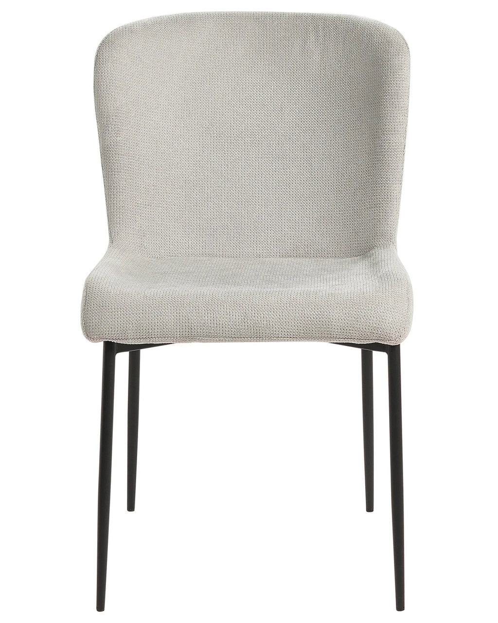 Set of 2 Dining Chairs ADA Fabric Light Grey