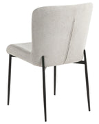 Set of 2 Dining Chairs ADA Fabric Light Grey