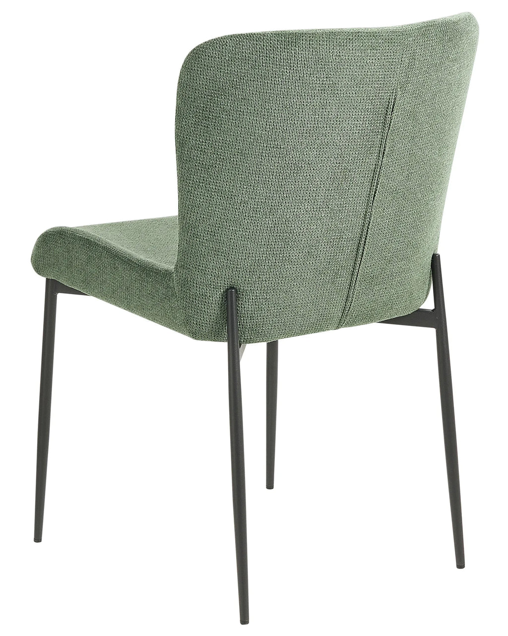 Set of 2 Dining Chairs ADA Fabric Dark Green