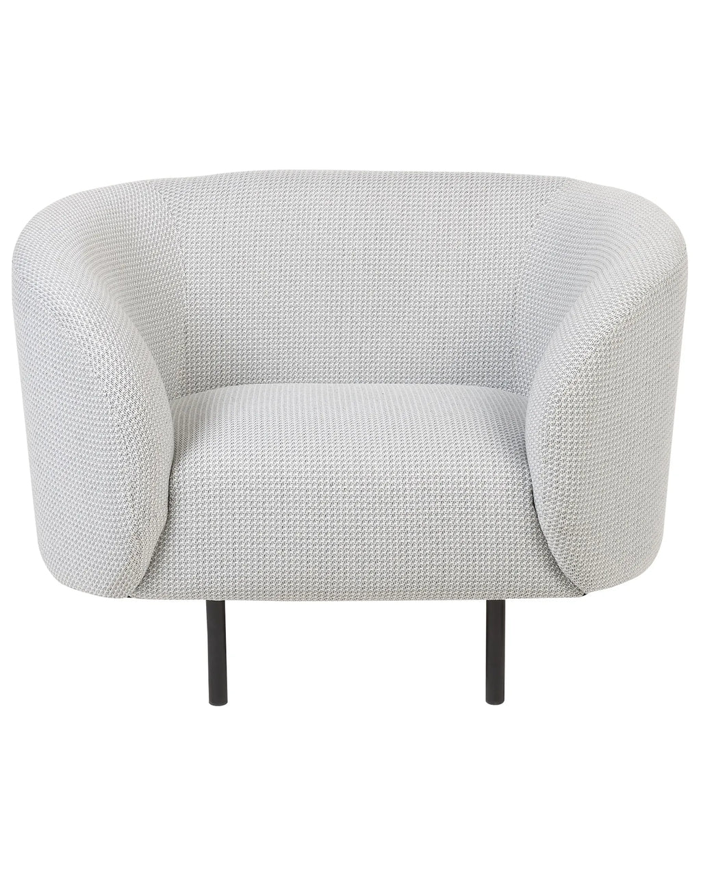 Armchair LOEN Fabric Black/ White