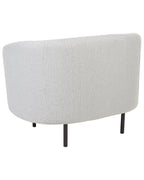 Armchair LOEN Fabric Black/ White