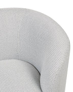 Armchair LOEN Fabric Black/ White