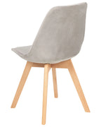 Set of 2 Dining Chairs DAKOTA II Velvet Taupe