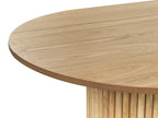 Dining Table SHERIDAN Natural Ash Wood 180 cm 100 cm