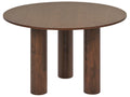 Dining Table ORIN Dark Ash Wood 120 cm 120 cm