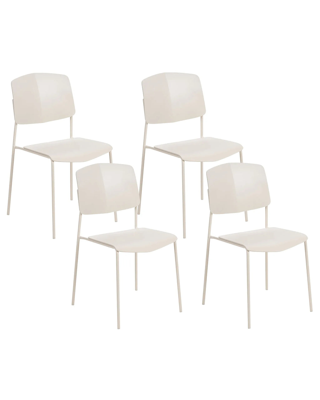Set of 4 Dining Chairs ASTORIA Beige