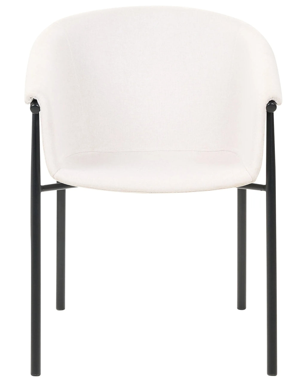 Set of 2 Dining Chairs AMES Fabric Light Beige