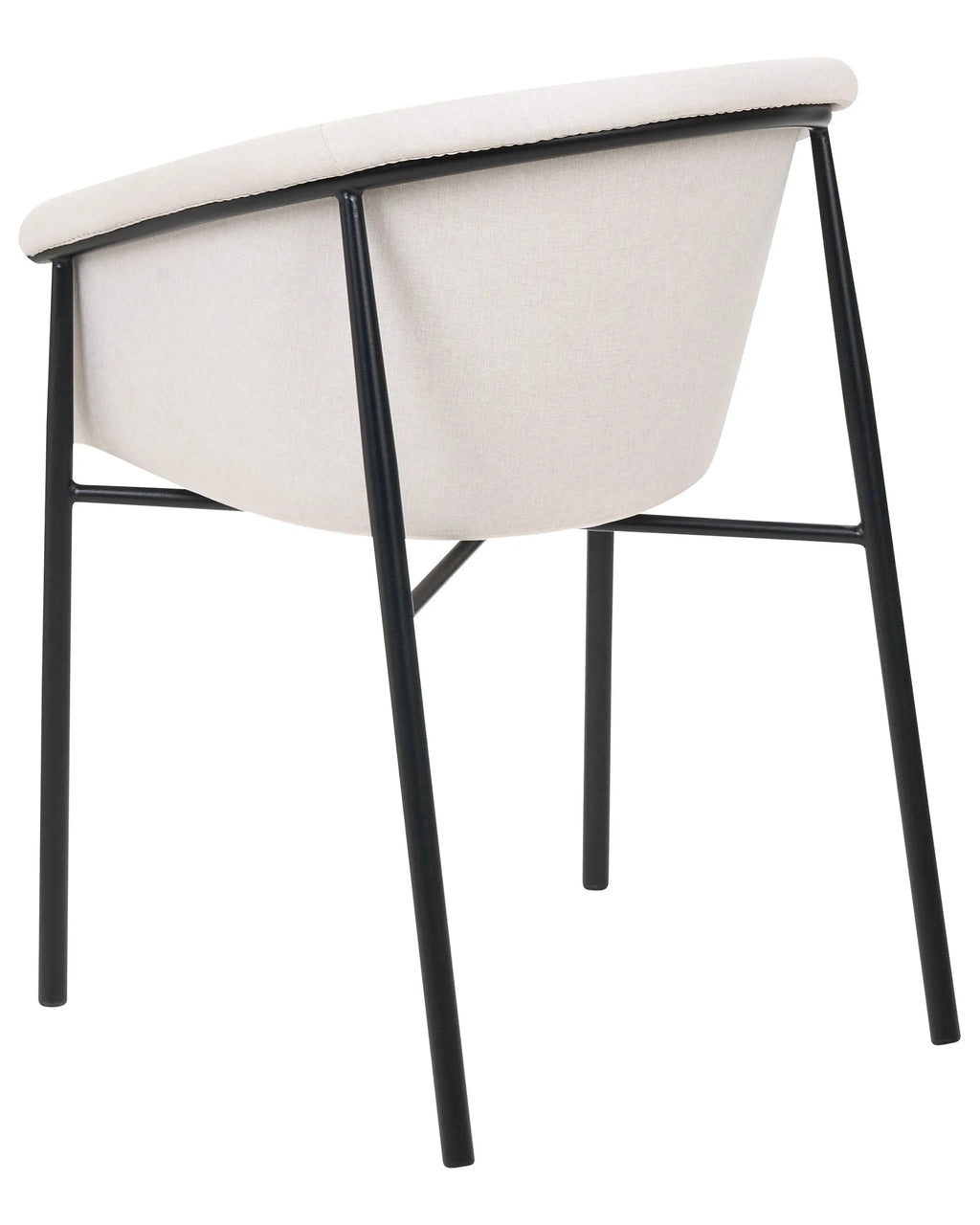Set of 2 Dining Chairs AMES Fabric Light Beige