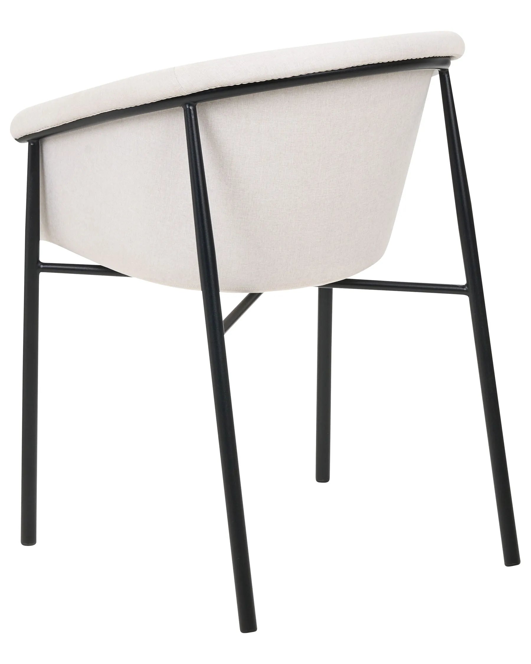 Set of 2 Dining Chairs AMES Fabric Light Beige