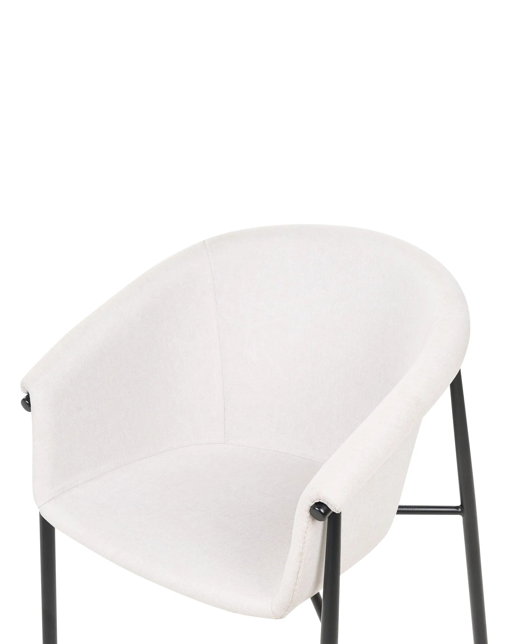 Set of 2 Dining Chairs AMES Fabric Light Beige