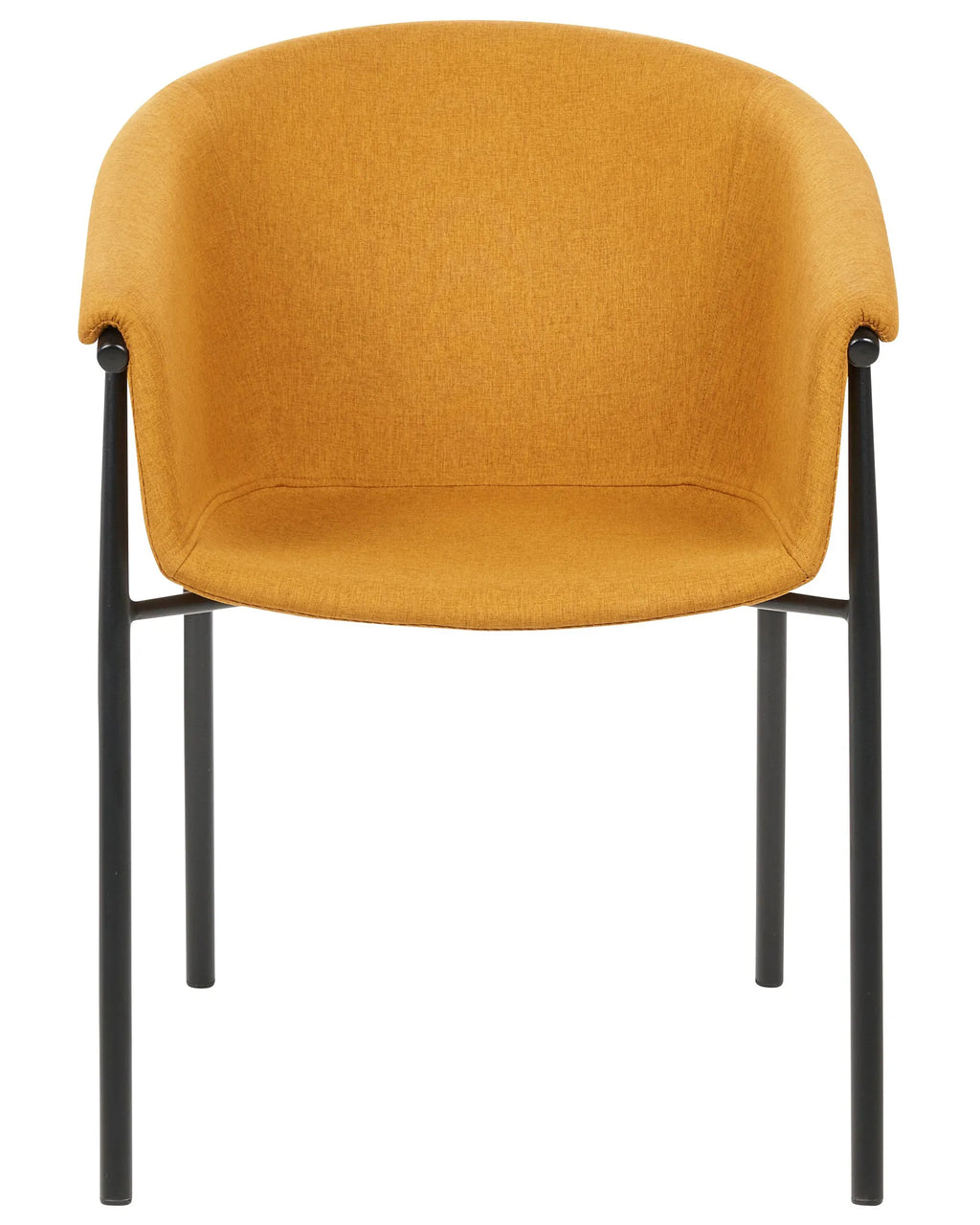Set of 2 Dining Chairs AMES Fabric Orange
