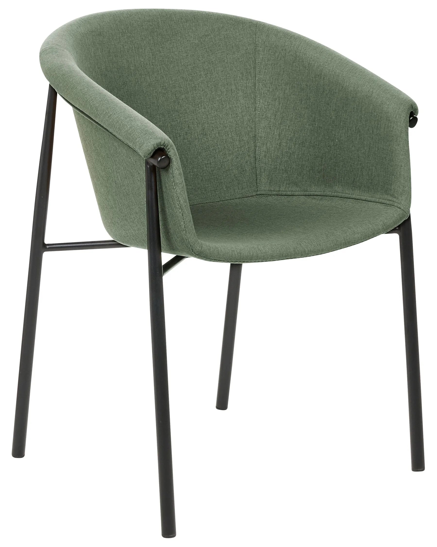 Set of 2 Dining Chairs AMES Dark Green