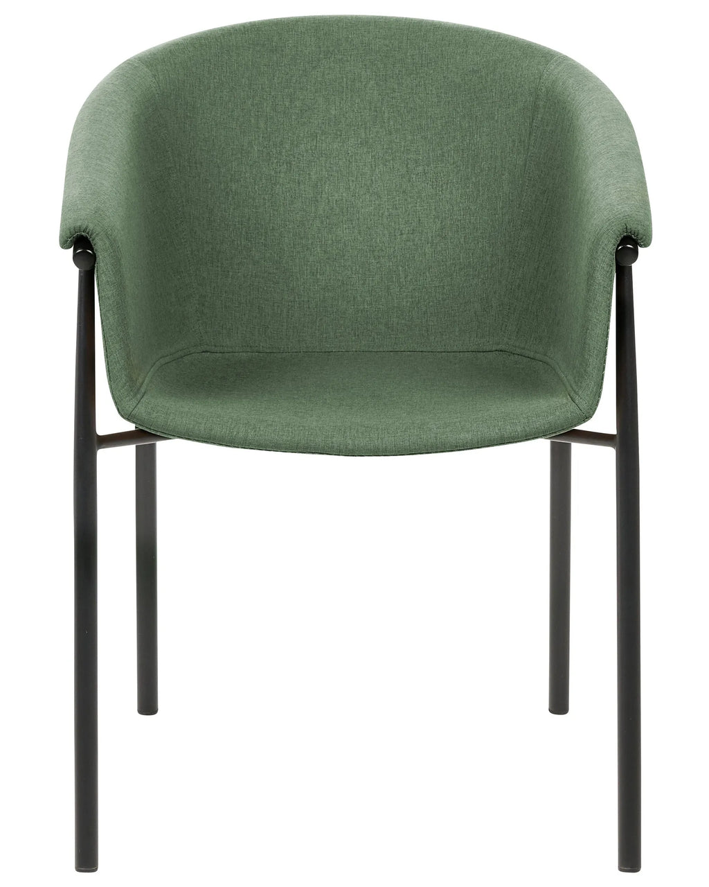 Set of 2 Dining Chairs AMES Dark Green