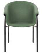 Set of 2 Dining Chairs AMES Dark Green