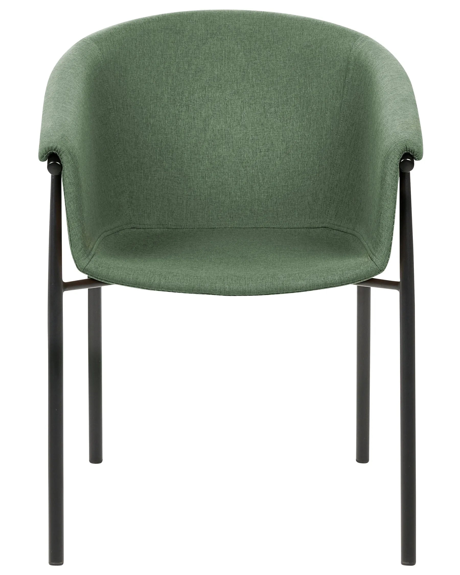 Set of 2 Dining Chairs AMES Dark Green
