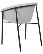 Set of 2 Dining Chairs AMES Fabric Light Grey
