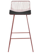 Set of 2 Bar Chairs FREDONIA Metal Rose Gold
