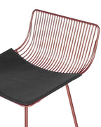 Set of 2 Bar Chairs FREDONIA Metal Rose Gold