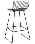 Set of 2 Bar Chairs FREDONIA Metal Black