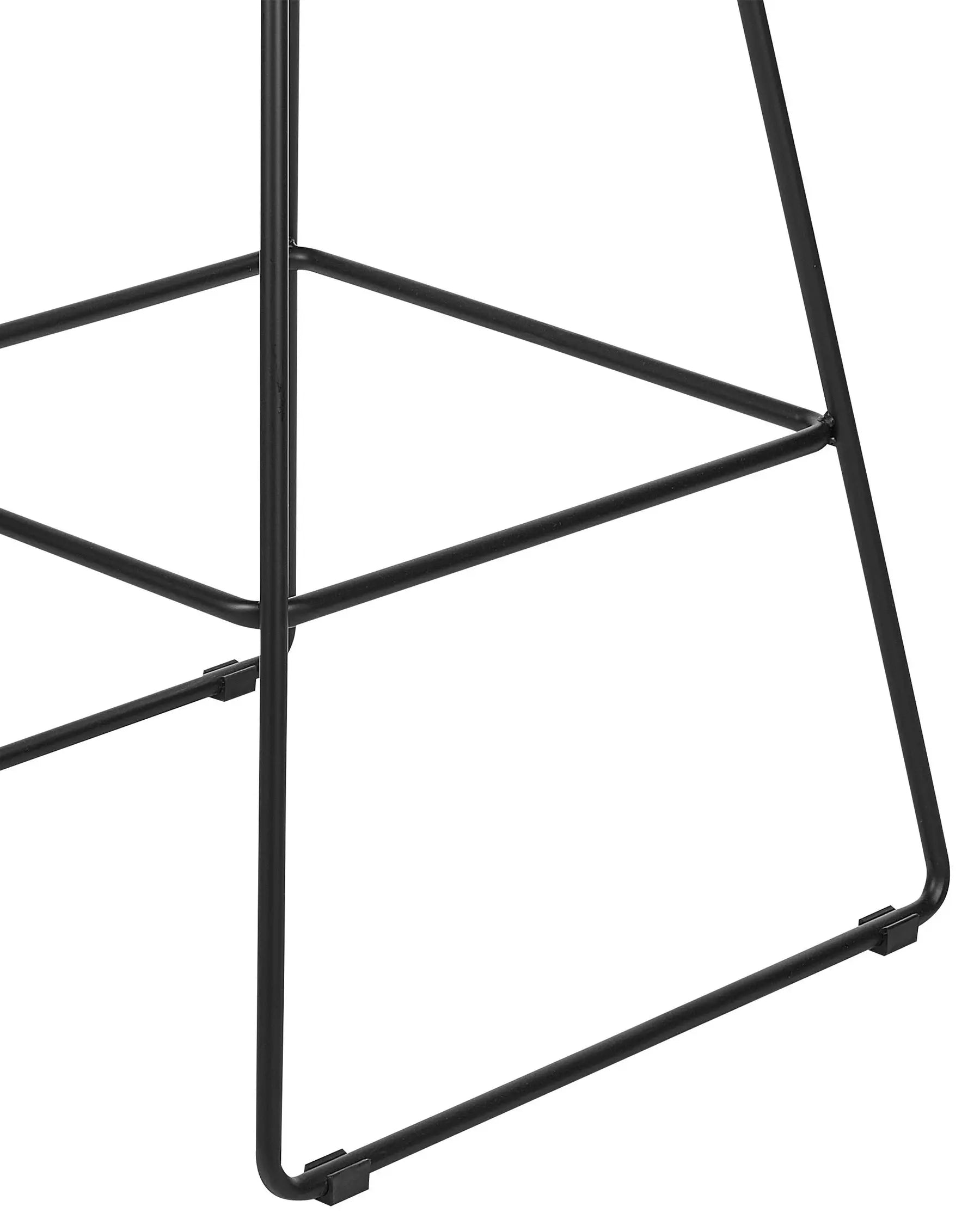 Set of 2 Bar Chairs FREDONIA Metal Black