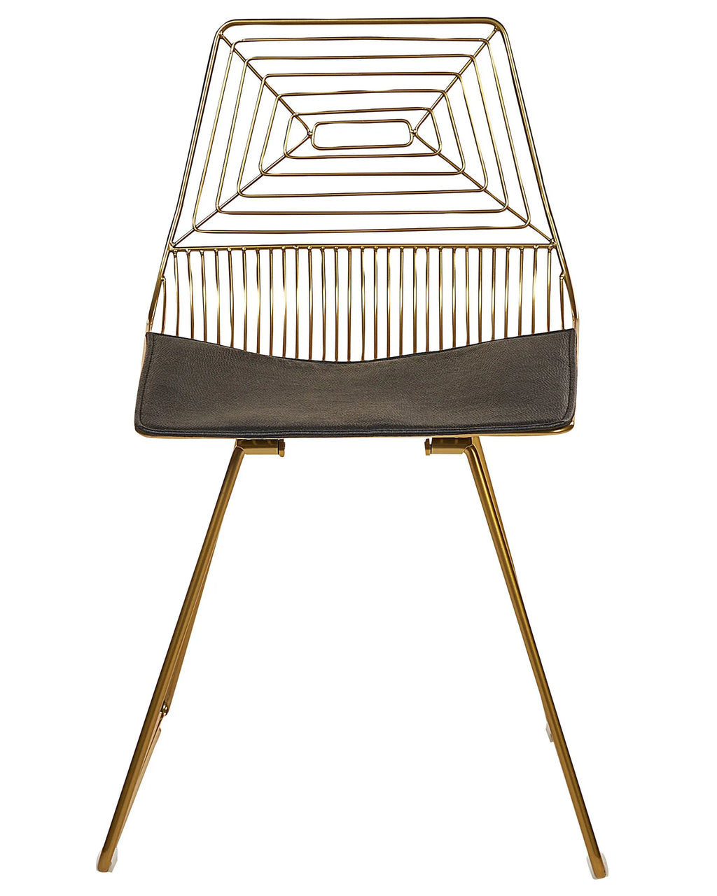 Set of 2 Dining Chairs BEATTY Metal Gold