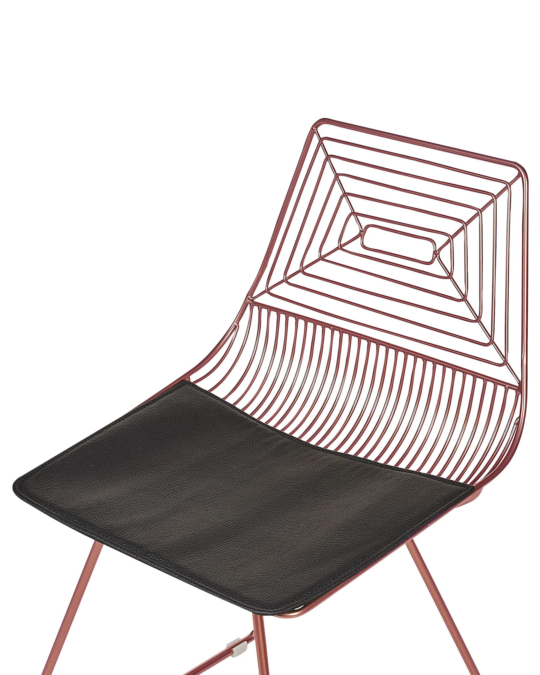 Set of 2 Dining Chairs BEATTY Metal Rose Gold