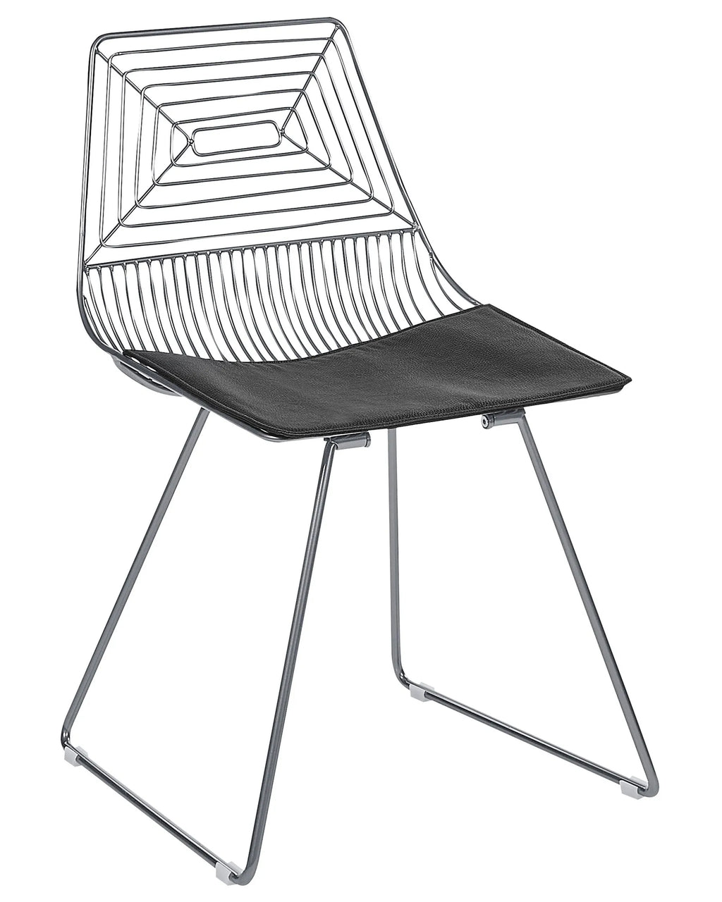 Set of 2 Dining Chairs BEATTY Metal Silver