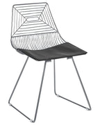 Set of 2 Dining Chairs BEATTY Metal Silver