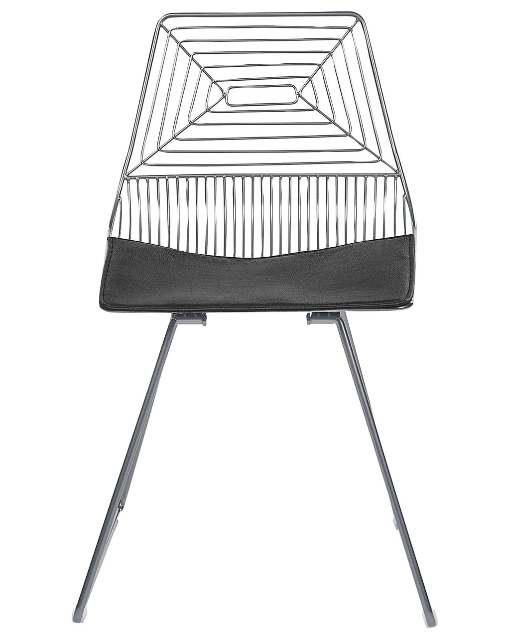 Set of 2 Dining Chairs BEATTY Metal Silver