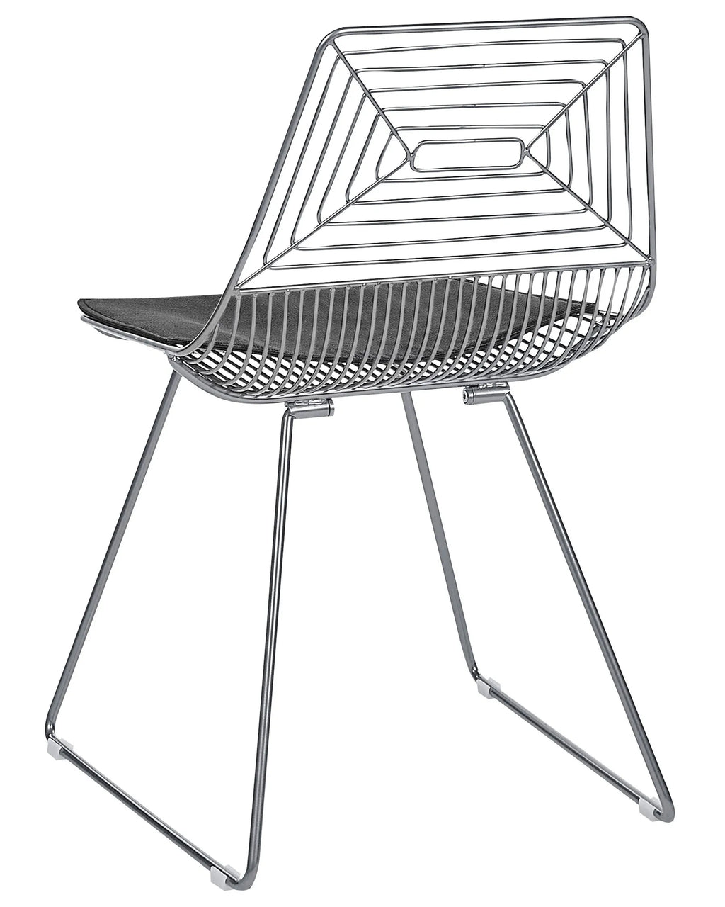Set of 2 Dining Chairs BEATTY Metal Silver