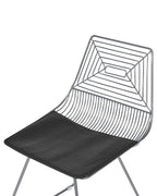Set of 2 Dining Chairs BEATTY Metal Silver