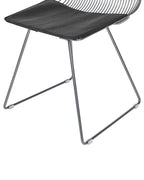 Set of 2 Dining Chairs BEATTY Metal Silver
