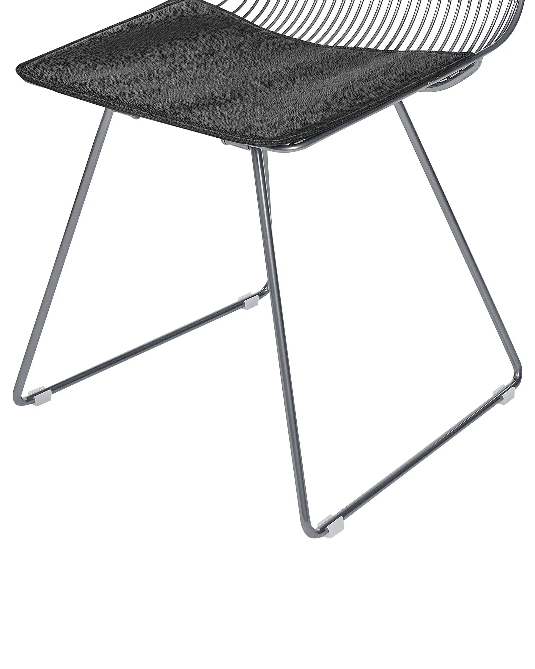 Set of 2 Dining Chairs BEATTY Metal Silver