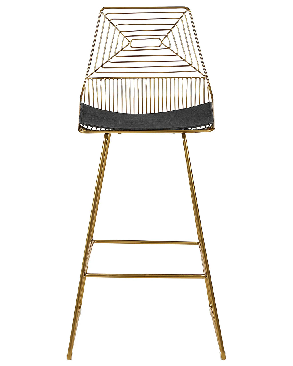 Set of 2 Bar Chairs BISBEE Metal Gold