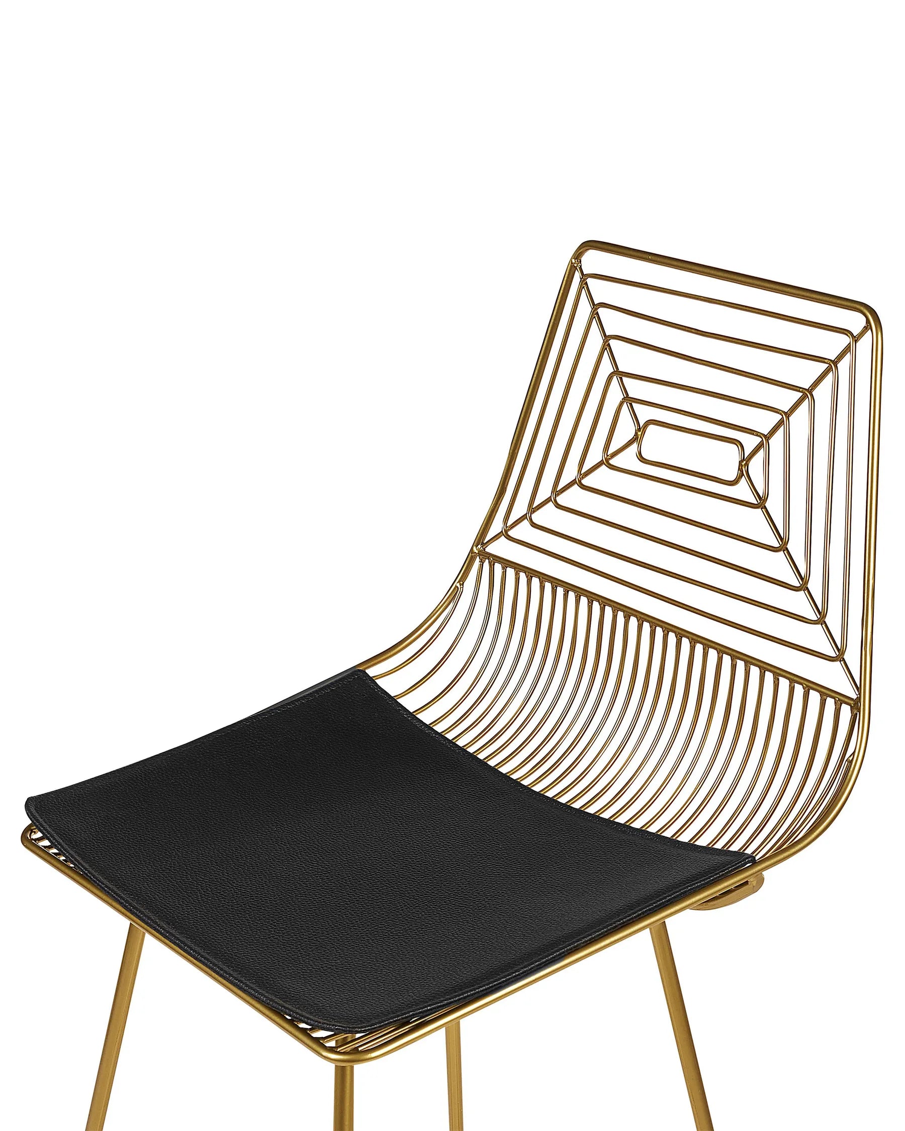 Set of 2 Bar Chairs BISBEE Metal Gold