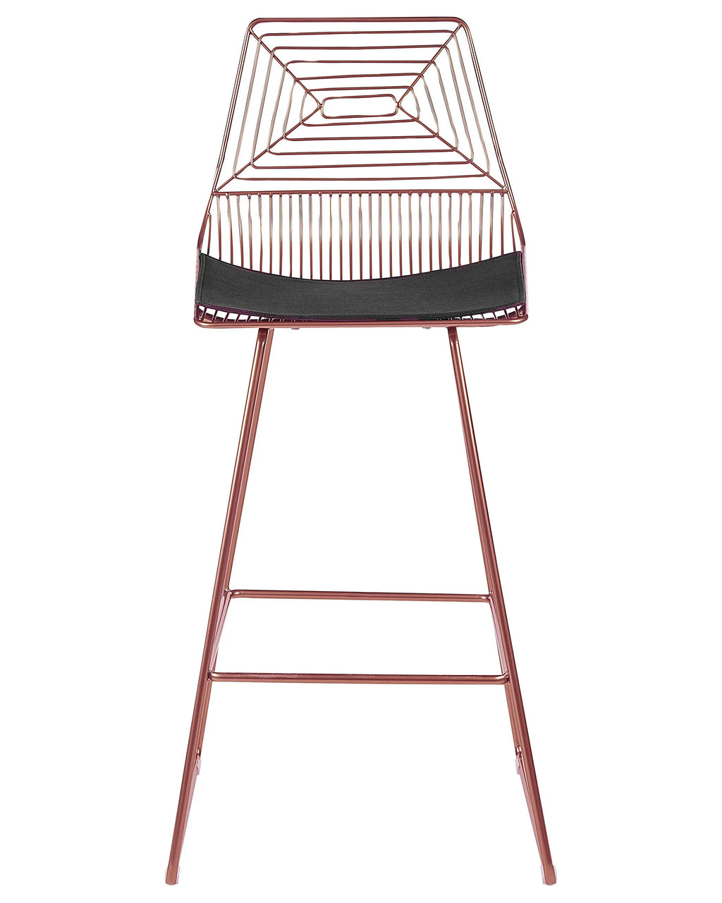 Set of 2 Bar Chairs BISBEE Metal Rose Gold
