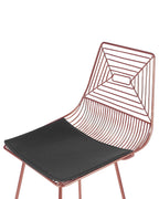 Set of 2 Bar Chairs BISBEE Metal Rose Gold