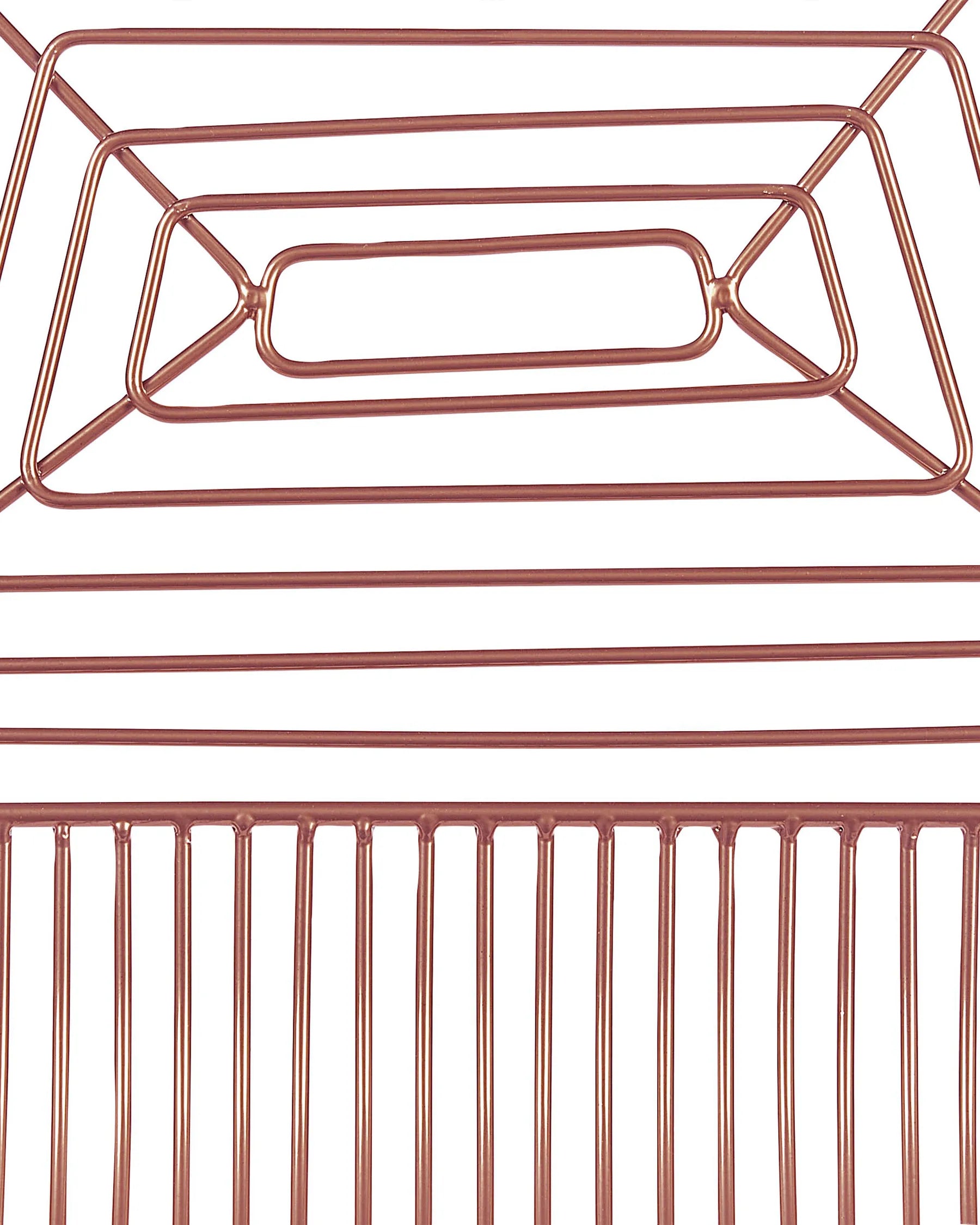 Set of 2 Bar Chairs BISBEE Metal Rose Gold
