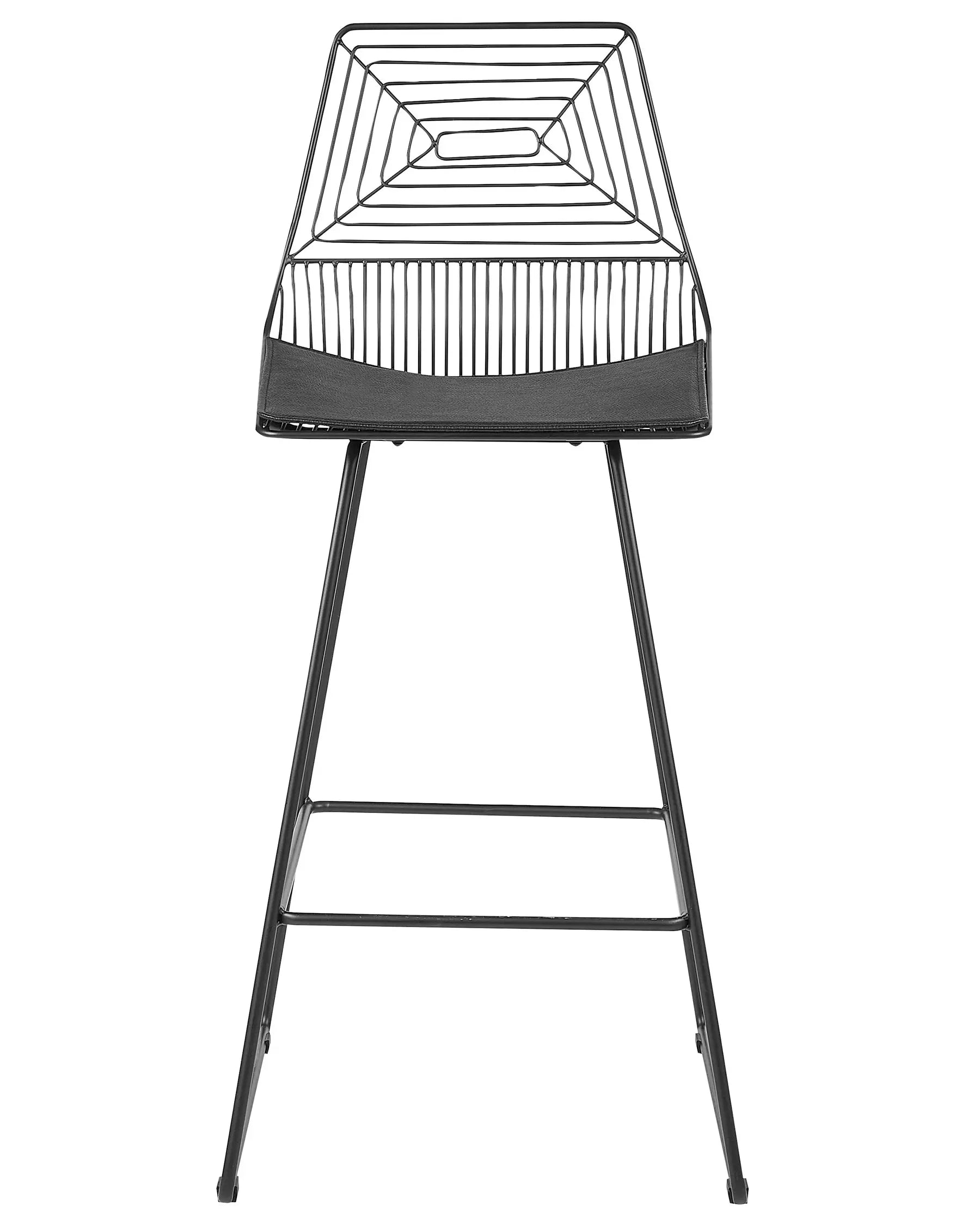 Set of 2 Bar Chairs BISBEE Metal Black