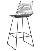 Set of 2 Bar Chairs BISBEE Metal Black