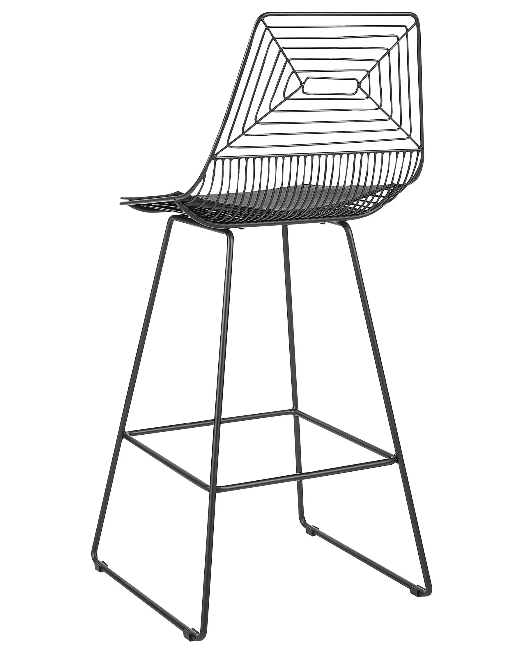 Set of 2 Bar Chairs BISBEE Metal Black
